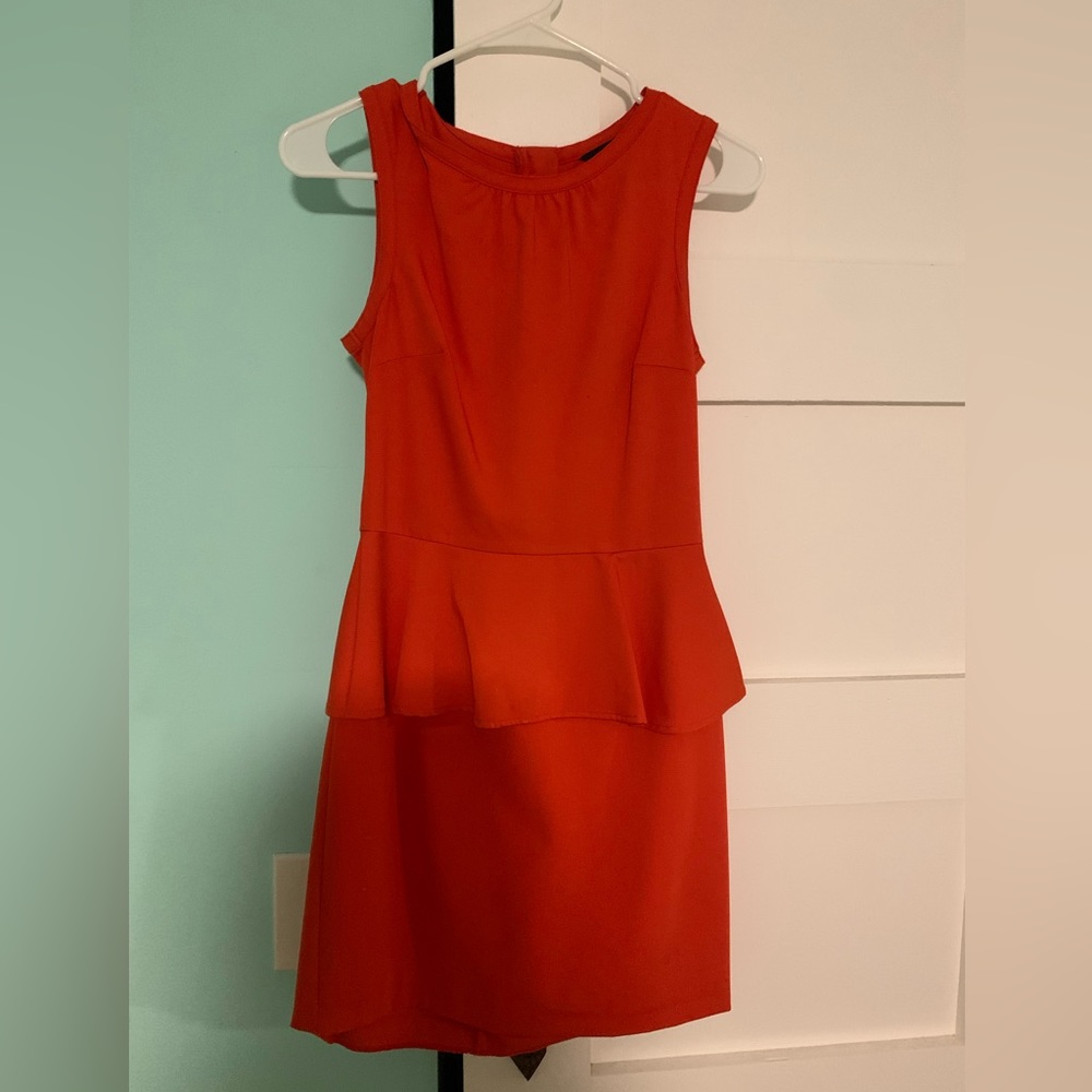 H&M Red Peplum Dress